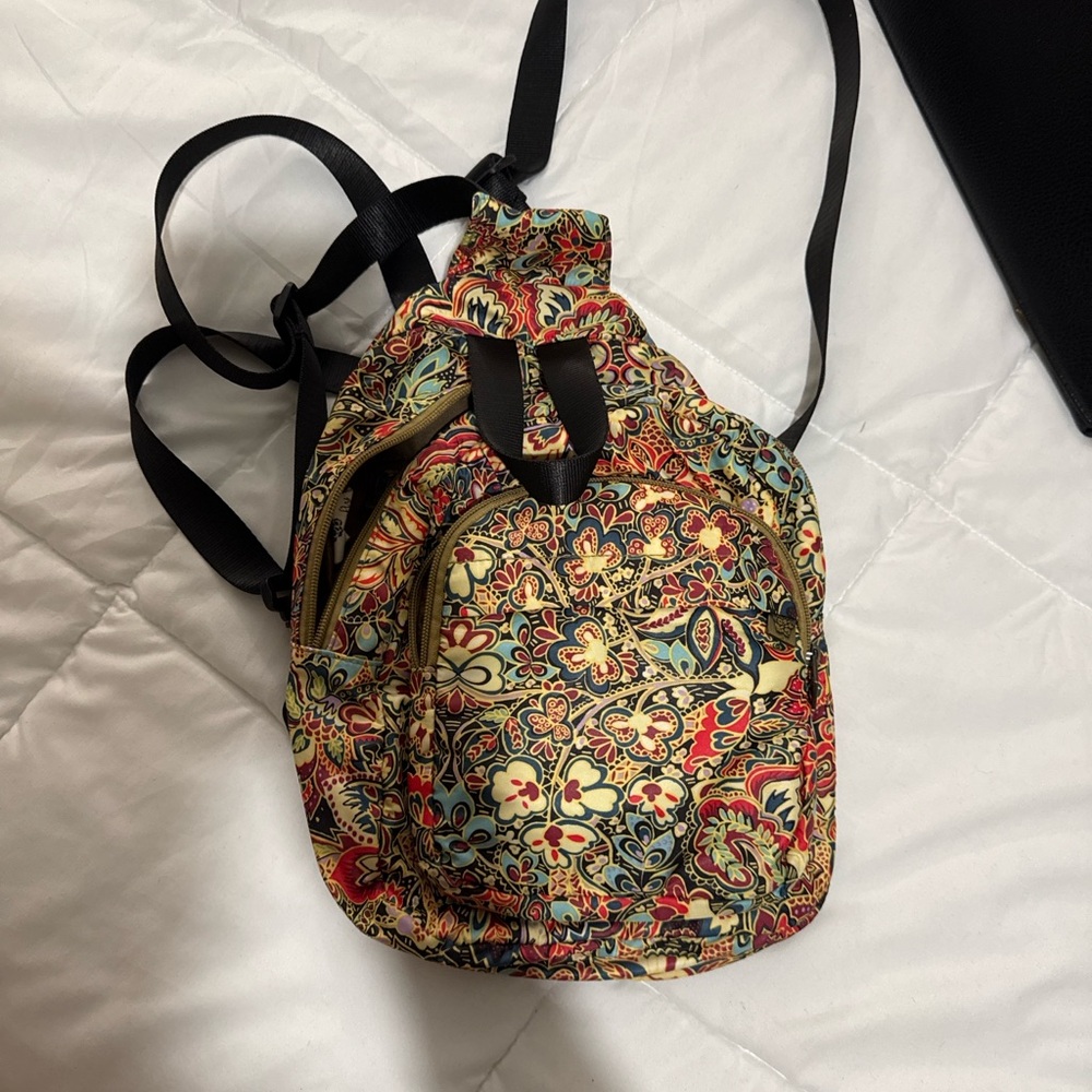 Butterfly Black Convertible Backpack